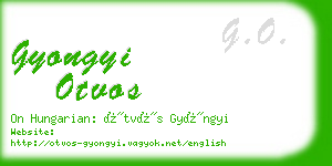 gyongyi otvos business card